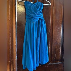 Tevolio Blue Strapless Dress